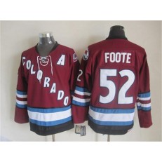 Colorado Avalanche #52 Adam Foote Red CCM Throwback Stitched NHL Jersey