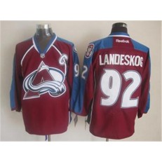 Colorado Avalanche #92 Gabriel Landeskog Red Home Stitched NHL Jersey