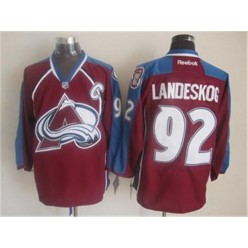 Colorado Avalanche #92 Gabriel Landeskog Red Home Stitched NHL Jersey