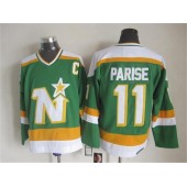Dallas Stars #11 Parise Stitched Green CCM Throwback NHL Jersey