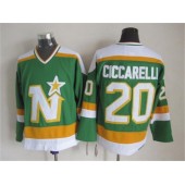 Dallas Stars #20 Dino Ciccarelli Stitched Green CCM Throwback NHL Jersey