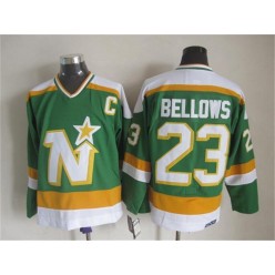 Dallas Stars #23 Brian Bellows Stitched Green CCM Throwback NHL Jersey