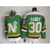 Dallas Stars #30 Jon Casey Green CCM Throwback Stitched NHL Jersey