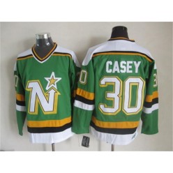 Dallas Stars #30 Jon Casey Green CCM Throwback Stitched NHL Jersey