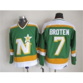 Dallas Stars #7 Neal Broten Stitched Green CCM Throwback NHL Jersey