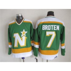 Dallas Stars #7 Neal Broten Stitched Green CCM Throwback NHL Jersey