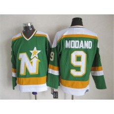 Dallas Stars #9 Mike Modano Stitched Green CCM Throwback NHL Jersey