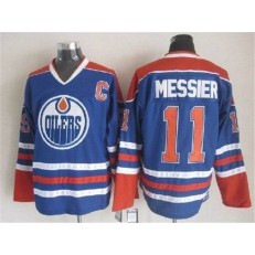 Edmonton Oilers #11 Mark Messier Light Blue CCM Throwback Stitched NHL Jersey