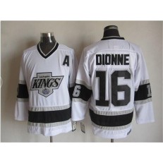 Los Angeles Kings #16 Marcel Dionne White CCM Throwback Stitched NHL Jersey
