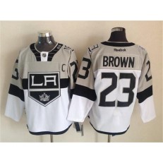 Los Angeles Kings #23 Dustin Brown White Grey 2015 Stadium Series Stitched NHL Jersey