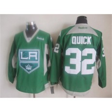 Los Angeles Kings #32 Jonathan Quick Green Practice Stitched NHL Jersey