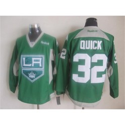 Los Angeles Kings #32 Jonathan Quick Green Practice Stitched NHL Jersey