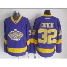 Los Angeles Kings #32 Jonathan Quick Purple CCM Throwback Stitched NHL Jersey