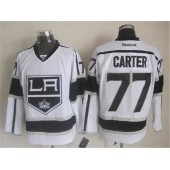 Los Angeles Kings #77 Jeff Carter White Road Stitched NHL Jersey