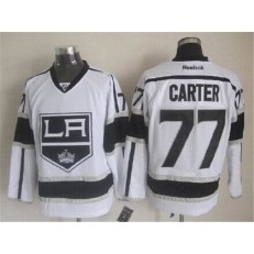 Los Angeles Kings #77 Jeff Carter White Road Stitched NHL Jersey