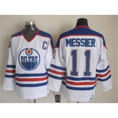 Edmonton Oilers #11 Mark Messier White CCM Throwback Stitched NHL Jersey