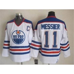 Edmonton Oilers #11 Mark Messier White CCM Throwback Stitched NHL Jersey