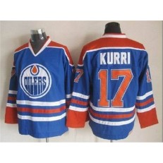 Edmonton Oilers #17 Jari Kurri Light Blue CCM Throwback Stitched NHL Jersey