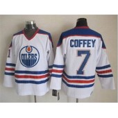 Edmonton Oilers #7 Paul Coffey White CCM Throwback Stitched NHL Jersey
