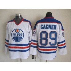 Edmonton Oilers #89 Grant Fuhr White CCM Throwback Stitched NHL Jersey