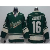 Minnesota Wild #16 Jason Zucker Green Stitched NHL Jersey