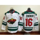 Minnesota Wild #16 Jason Zucker White Stitched NHL Jersey