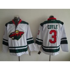 Minnesota Wild #3 Charlie Coyle White Stitched NHL Jersey