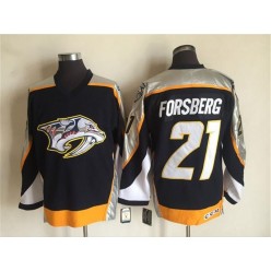 Nashville Predators #21 Filip Forsberg Navy Blue 1998-99 Throwback CCM Vintage Hockey Stitched NHL Jersey