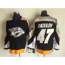 Nashville Predators #47 Alexander Radulov Navy Blue 1998-99 Throwback CCM Vintage Hockey Stitched NHL Jersey
