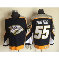 Nashville Predators #55 Jordin Tootoo Navy Blue 1998-99 Throwback CCM Vintage Hockey Stitched NHL Jersey