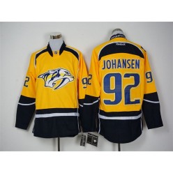 Nashville Predators #92 Ryan Johansen Yellow Home Stitched NHL Jersey