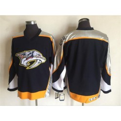 Nashville Predators Blank Navy Blue 1998-99 Throwback CCM Vintage Hockey Stitched NHL Jersey