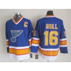St. Louis Blues #16 Brett Hull Blue CCM Throwback Stitched NHL Jersey