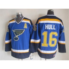 St. Louis Blues #16 Brett Hull Light Blue CCM Throwback Stitched NHL Jersey