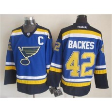 St. Louis Blues #42 David Backes Light Blue CCM Throwback Stitched NHL Jersey