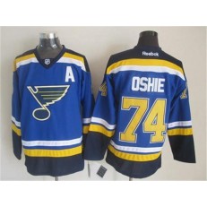 St. Louis Blues #74 T.J. Oshie Light Blue CCM Throwback Stitched NHL Jersey