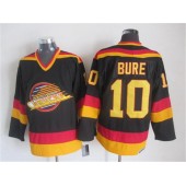 Vancouver Canucks #10 Pavel Bure Black Gold CCM Throwback Stitched NHL Jersey