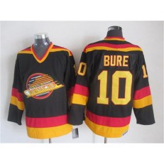 Vancouver Canucks #10 Pavel Bure Black Gold CCM Throwback Stitched NHL Jersey
