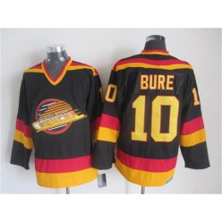 Vancouver Canucks #10 Pavel Bure Black Gold CCM Throwback Stitched NHL Jersey