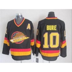 Vancouver Canucks #10 Pavel Bure Black Mitchell & Ness Stitched NHL Jersey
