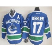 Vancouver Canucks #17 Ryan Kesler Blue Stitched NHL Jersey