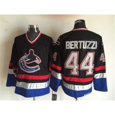 Vancouver Canucks #44 Todd Bertuzzi Black Blue CCM Throwback Stitched NHL Jersey