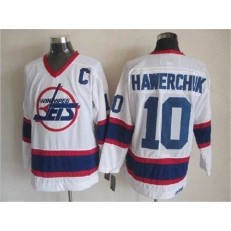 Winnipeg Jets #10 Dale Hawerchuk White CCM Throwback Stitched NHL Jersey