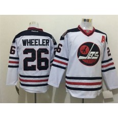 Winnipeg Jets #26 Blake Wheeler White 2016 Heritage Classic Reebok Stitched NHL Jersey
