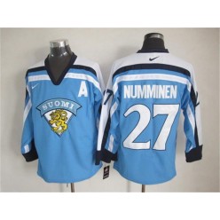 Winnipeg Jets #27 Teppo Numminen Light Blue Nike Throwback Stitched NHL Jersey