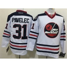 Winnipeg Jets #31 Goalie Ondrej Pavelec White 2016 Heritage Classic Reebok Stitched NHL Jersey
