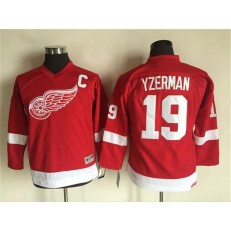 Detroit Red Wings #19 Steve Yzerman Red CCM Stitched Youth NHL Jersey