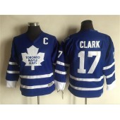 Toronto Maple Leafs #17 Wendel Clark Blue CCM Throwback Stitched Youth NHL Jersey