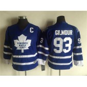 Toronto Maple Leafs #93 Doug Gilmour Blue CCM Throwback Stitched Youth NHL Jersey