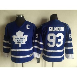 Toronto Maple Leafs #93 Doug Gilmour Blue CCM Throwback Stitched Youth NHL Jersey